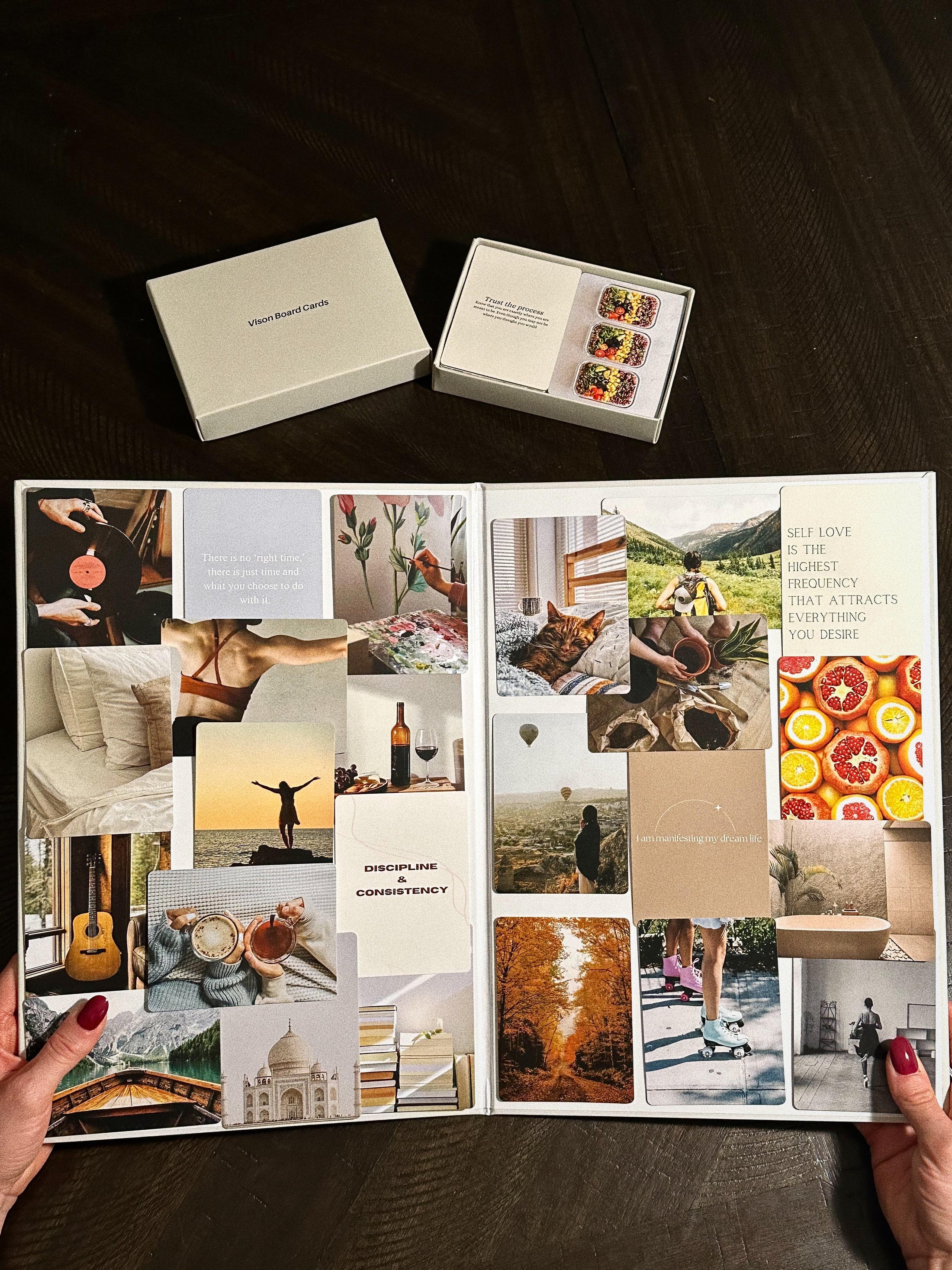 Bookish Items Daily Dopamine Vision Board Kit For Ambitious People- Foldable Mood & Dream Board For Junk Journal Supplies